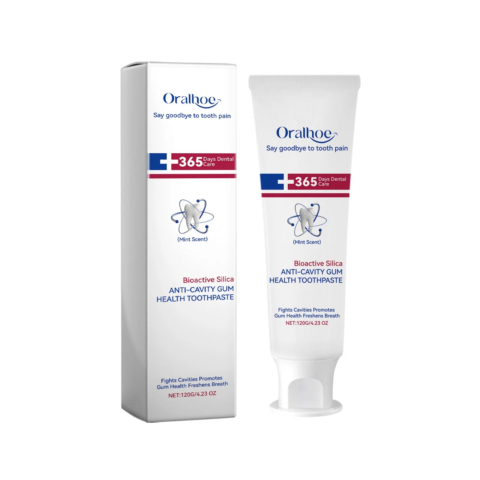 Oralhoe 120g Anti Cavity Toothpaste Repair Gum Health Tartar Deep Cleansing Yellow Teeth Whitening Remove Oral Odor Toothpaste