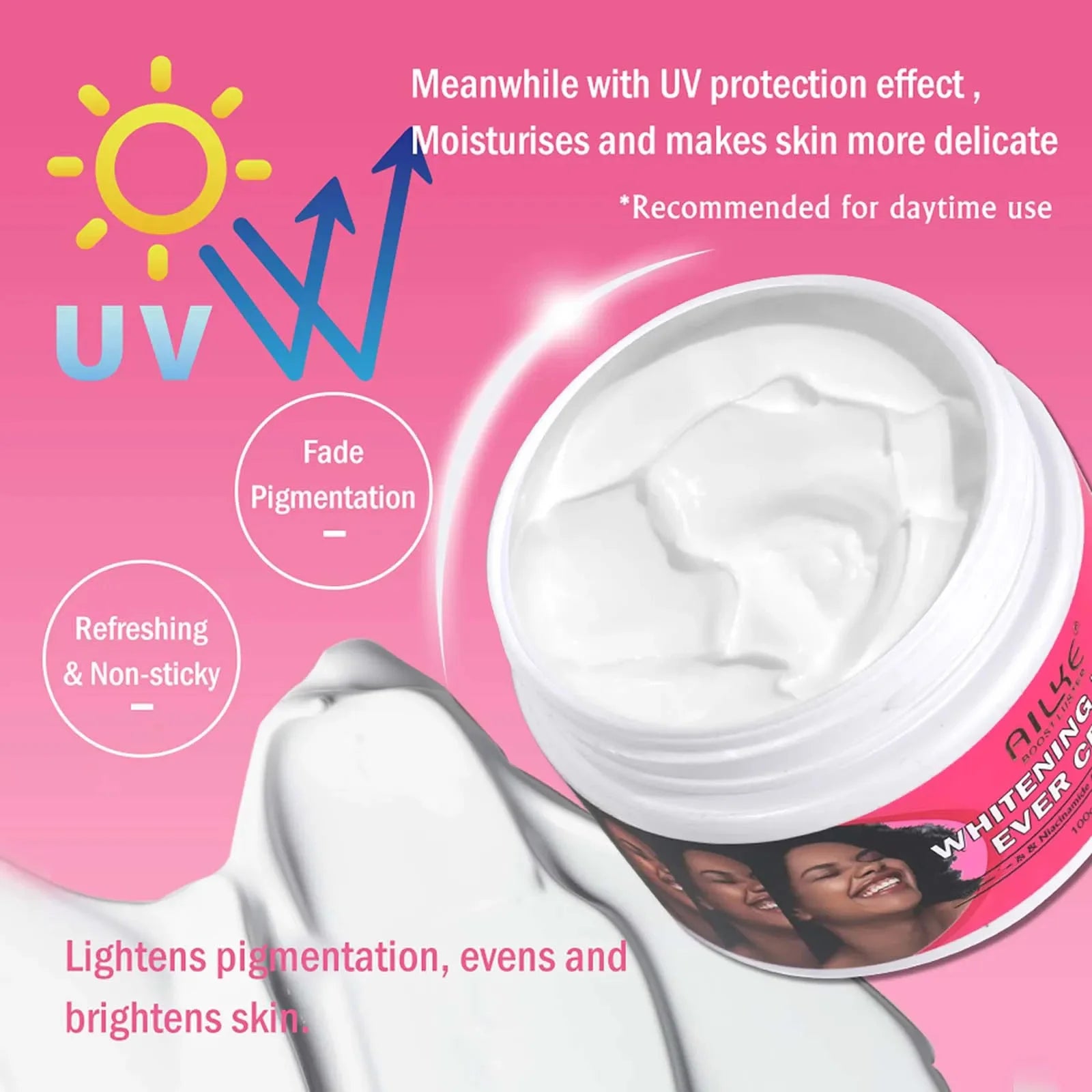 AILKE Women Skin Glowing Body Lotion, Moisturizing, Brightening, Nourishing, Smoothing Skin Cream, With Niacinamide