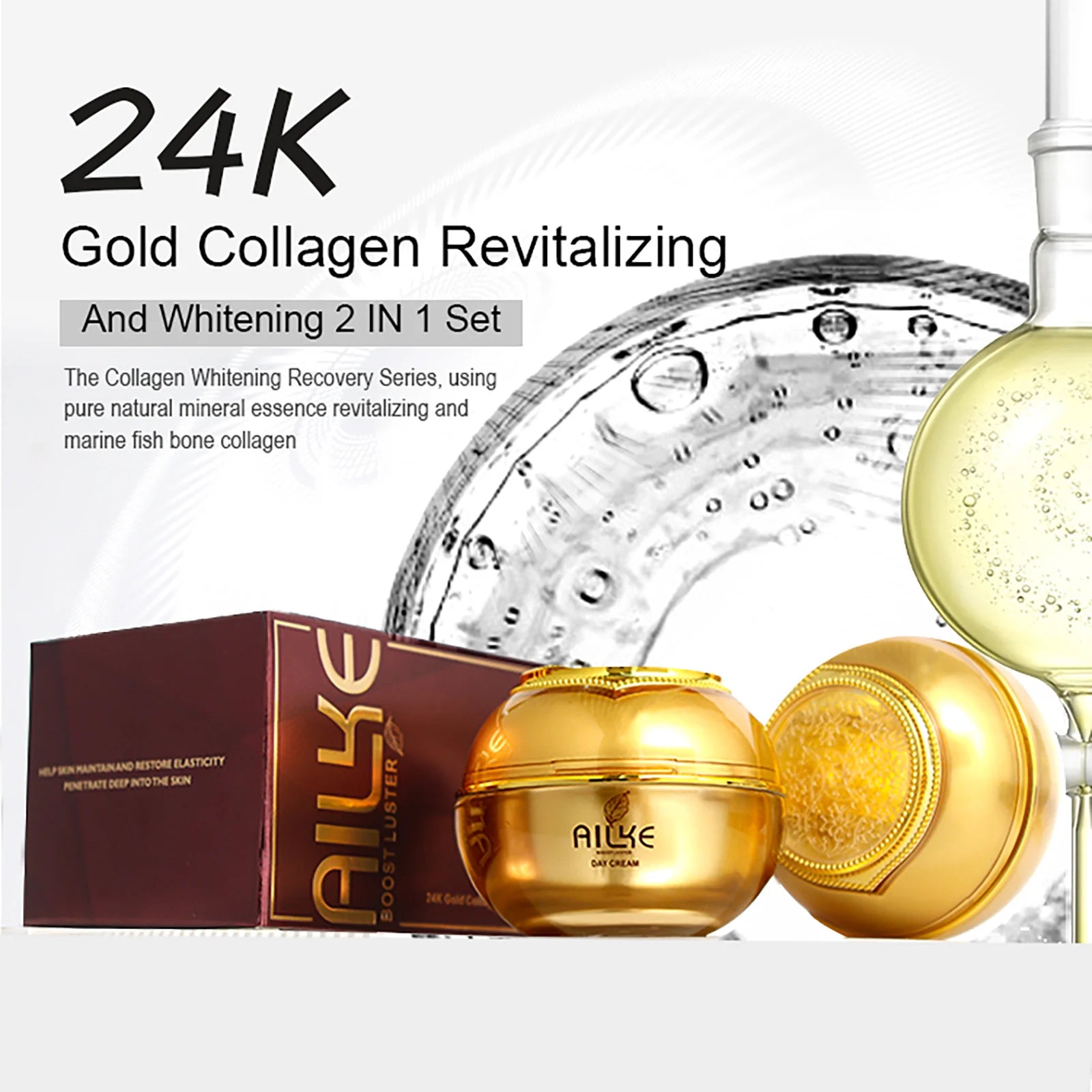 AILKE cosmetics facial skin care sets moisturizing whitening sleeping women beauty wrinkle cream face products female Wholesale