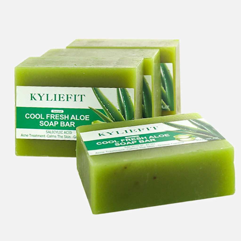 AILKE Aloe Vera Whitening Soap, Remove Acne, Pimples, Skin Radiant, Improve Skin Luster, Vegan Bath Wash for All Skin Types